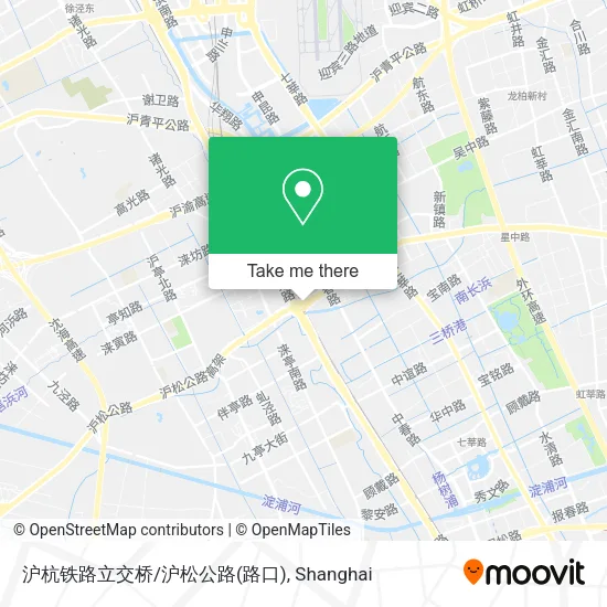 沪杭铁路立交桥/沪松公路(路口) map