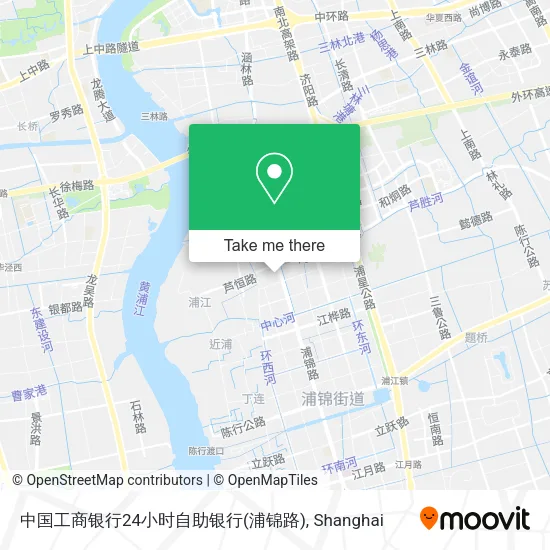 中国工商银行24小时自助银行(浦锦路) map