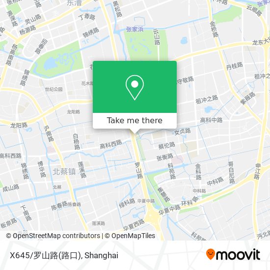 X645/罗山路(路口) map