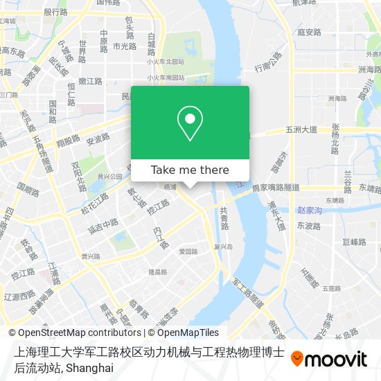 上海理工大学军工路校区动力机械与工程热物理博士后流动站 map