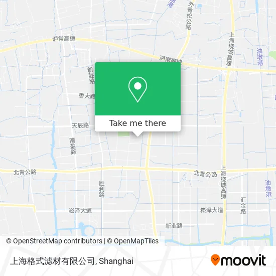 上海格式滤材有限公司 map