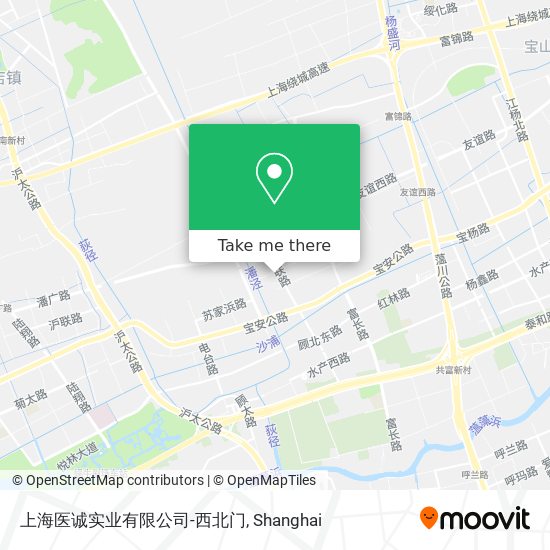 上海医诚实业有限公司-西北门 map