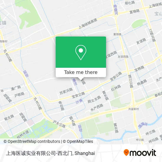 上海医诚实业有限公司-西北门 map