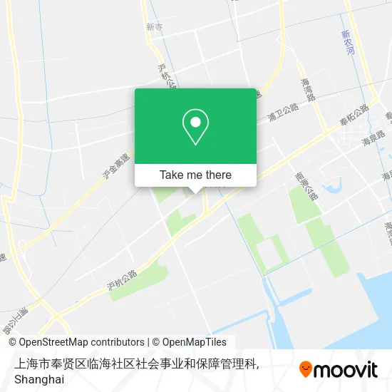 上海市奉贤区临海社区社会事业和保障管理科 map