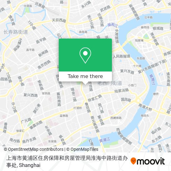 上海市黄浦区住房保障和房屋管理局淮海中路街道办事处 map