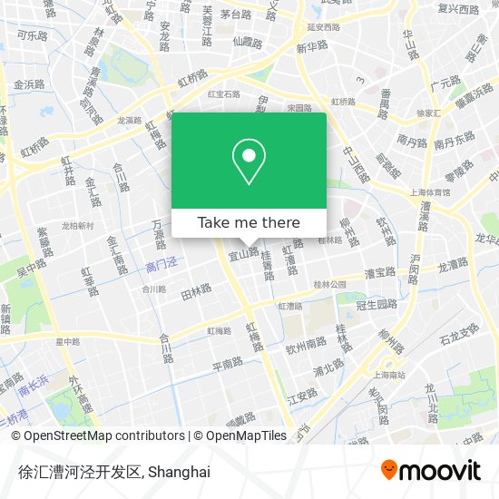 徐汇漕河泾开发区 map