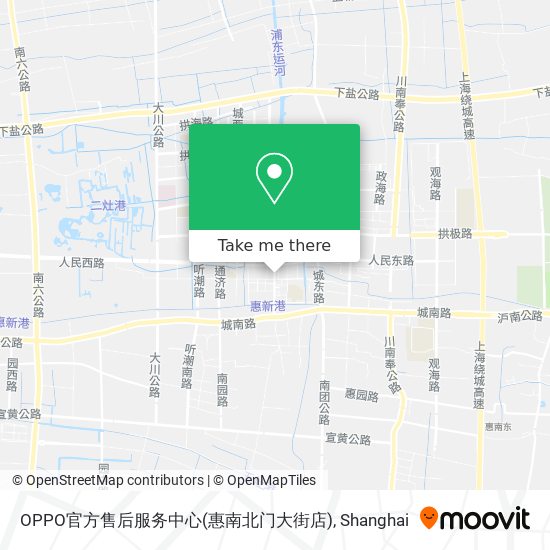 OPPO官方售后服务中心(惠南北门大街店) map