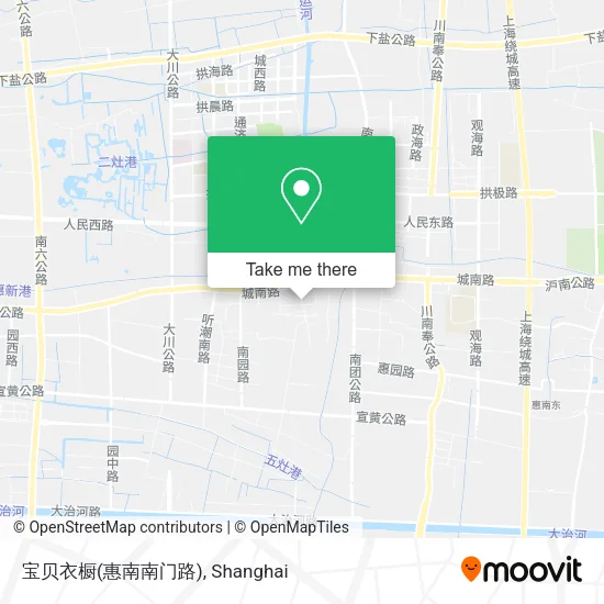 宝贝衣橱(惠南南门路) map