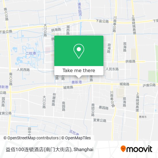 益佰100连锁酒店(南门大街店) map