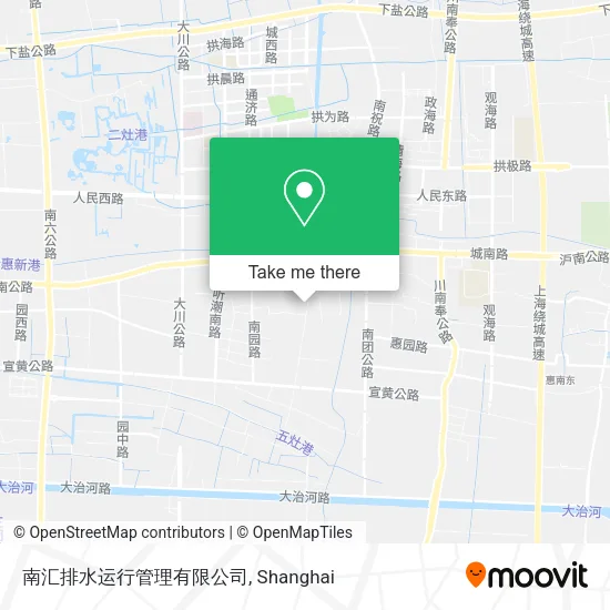 南汇排水运行管理有限公司 map