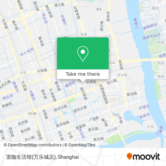 宠咖生活馆(万乐城店) map