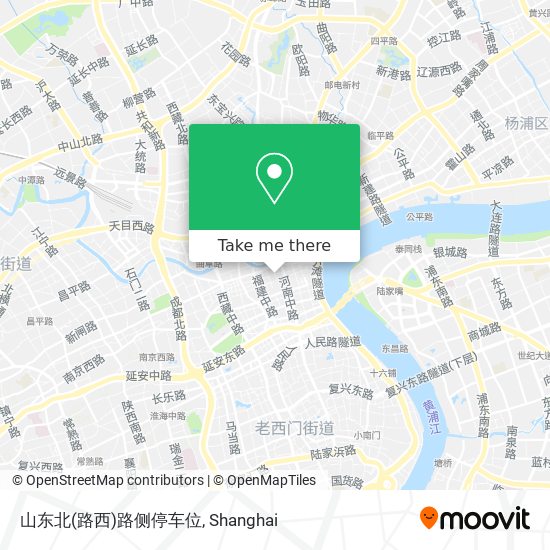 山东北(路西)路侧停车位 map