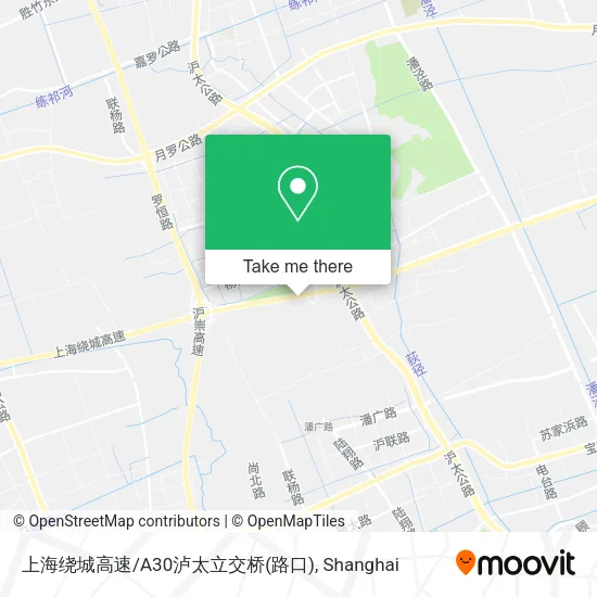 上海绕城高速/A30泸太立交桥(路口) map