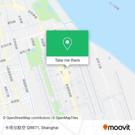 卡塔尔航空 QR871 map