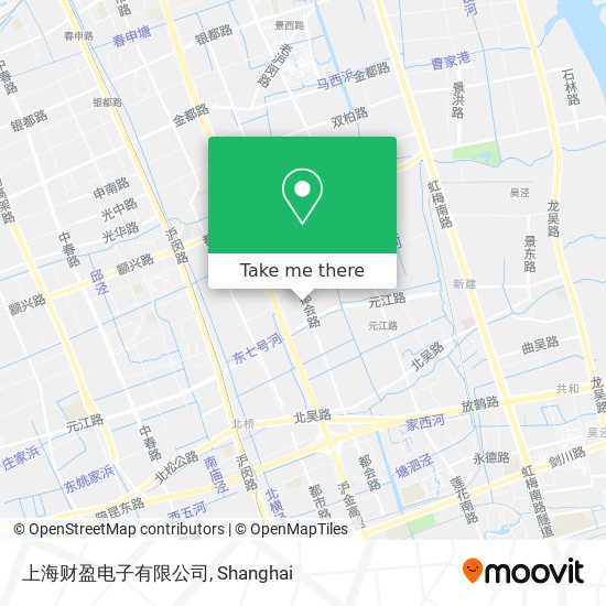 上海财盈电子有限公司 map