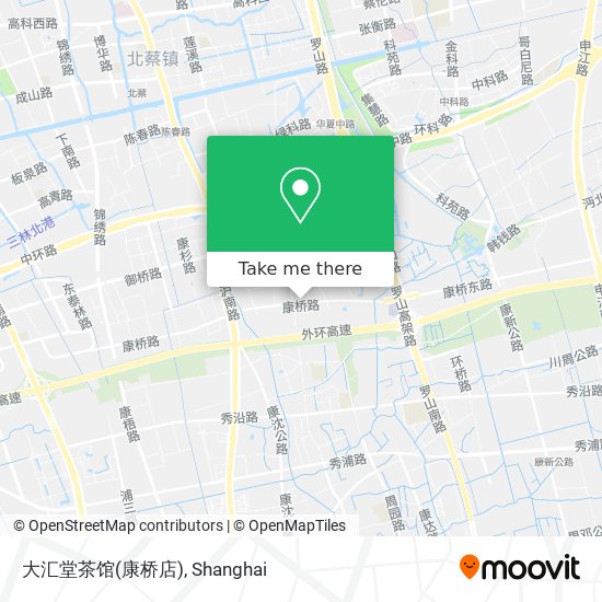大汇堂茶馆(康桥店) map