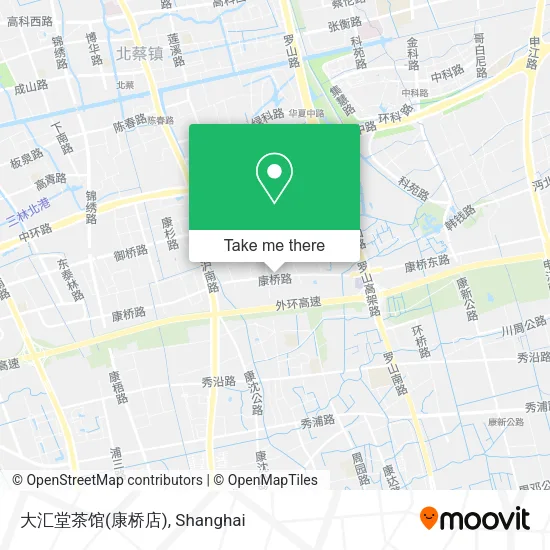 大汇堂茶馆(康桥店) map