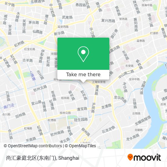 尚汇豪庭北区(东南门) map