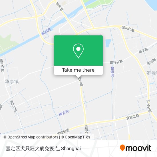 嘉定区犬只狂犬病免疫点 map