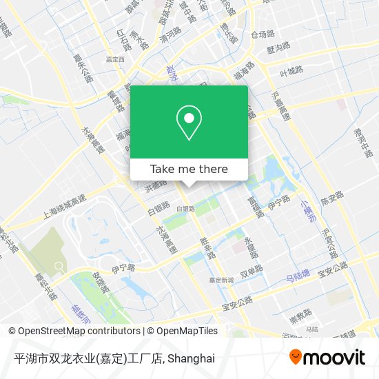 平湖市双龙衣业(嘉定)工厂店 map