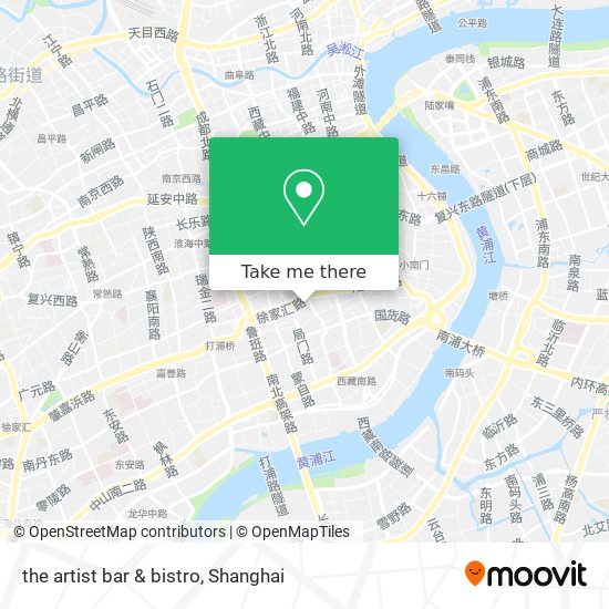 the artist bar & bistro map