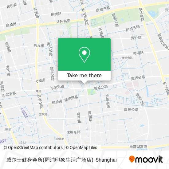 威尔士健身会所(周浦印象生活广场店) map