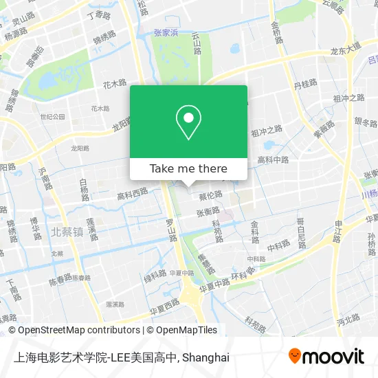 上海电影艺术学院-LEE美国高中 map