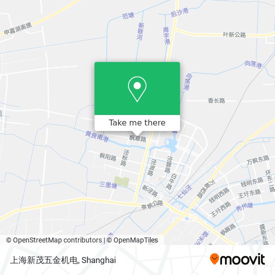 上海新茂五金机电 map