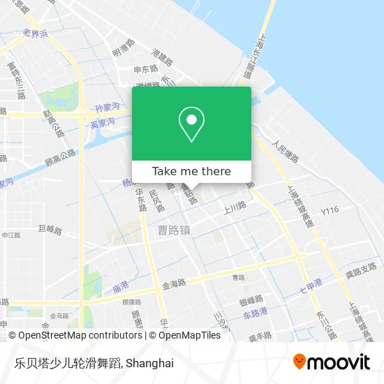 乐贝塔少儿轮滑舞蹈 map