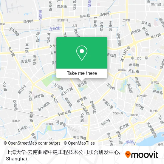 上海大学-云南曲靖中建工程技术公司联合研发中心 map