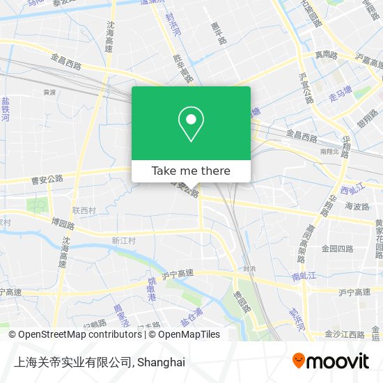 上海关帝实业有限公司 map