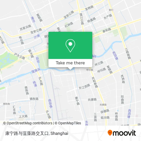 康宁路与蕰藻路交叉口 map
