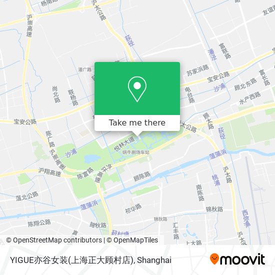 YIGUE亦谷女装(上海正大顾村店) map