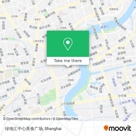 绿地汇中心美食广场 map