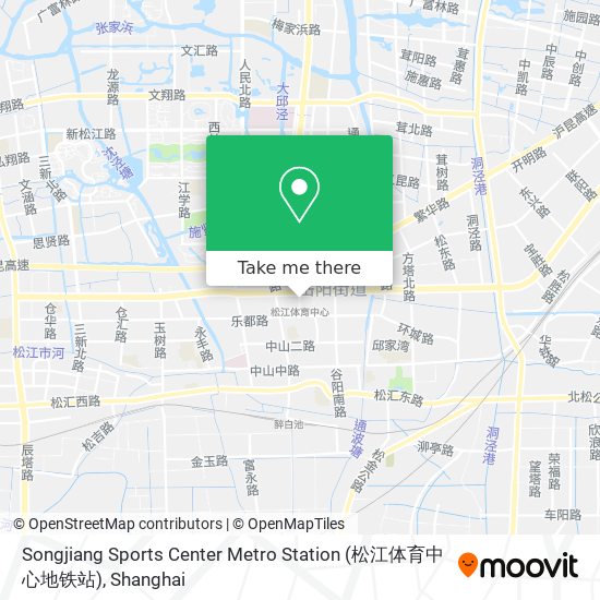 Songjiang Sports Center Metro Station (松江体育中心地铁站) map