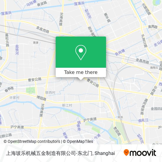 上海玻乐机械五金制造有限公司-东北门 map