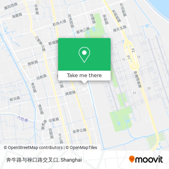 奔牛路与禄口路交叉口 map