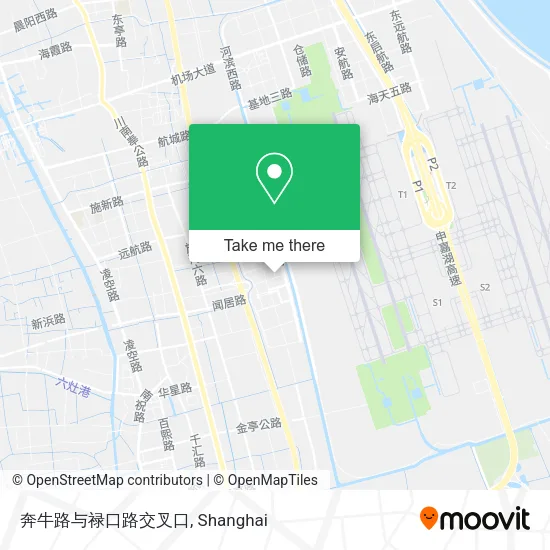 奔牛路与禄口路交叉口 map