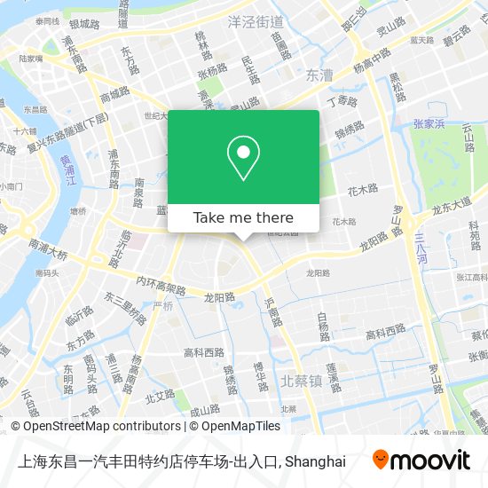 上海东昌一汽丰田特约店停车场-出入口 map