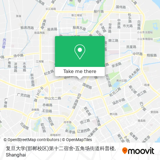 复旦大学(邯郸校区)第十二宿舍-五角场街道科普楼 map
