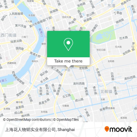 上海花人物韬实业有限公司 map