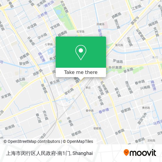 上海市闵行区人民政府-南1门 map