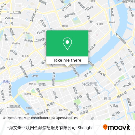 上海艾烁互联网金融信息服务有限公司 map