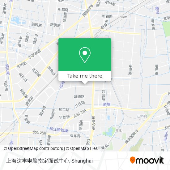 上海达丰电脑指定面试中心 map