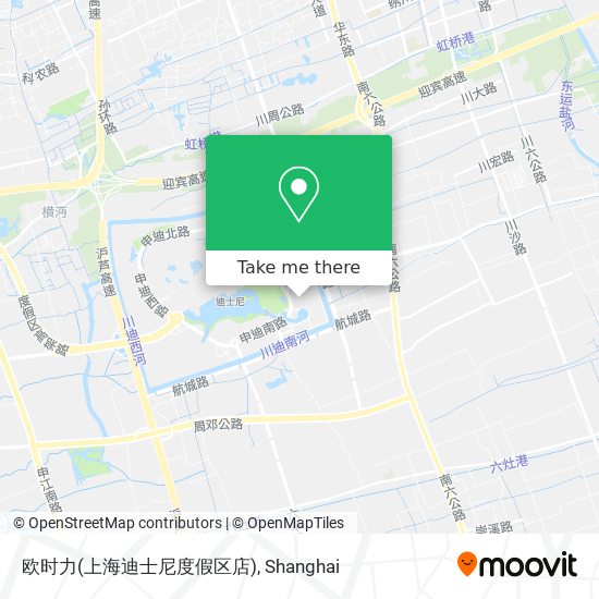 欧时力(上海迪士尼度假区店) map