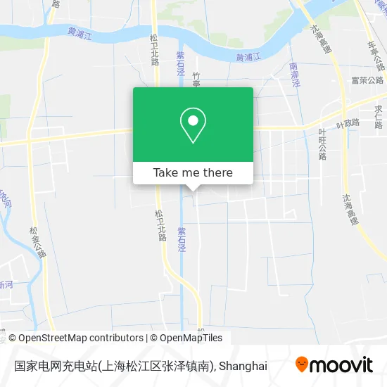 国家电网充电站(上海松江区张泽镇南) map