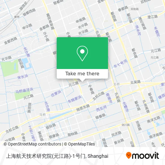 上海航天技术研究院(元江路)-1号门 map