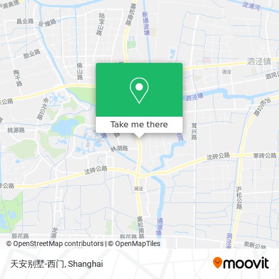 天安别墅-西门 map
