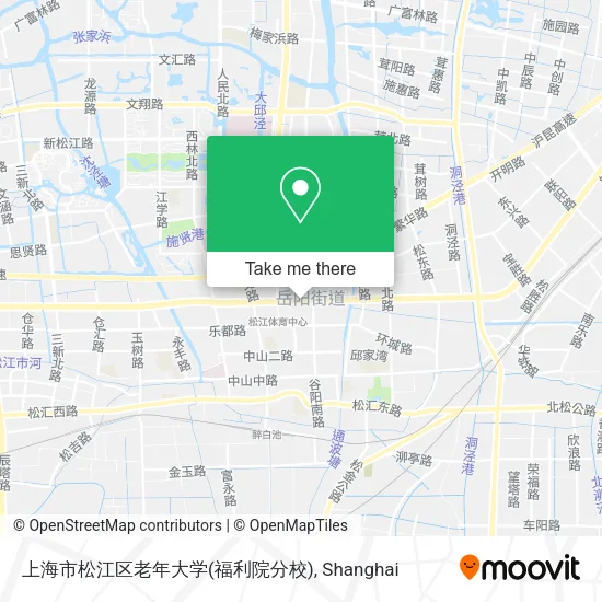 上海市松江区老年大学(福利院分校) map