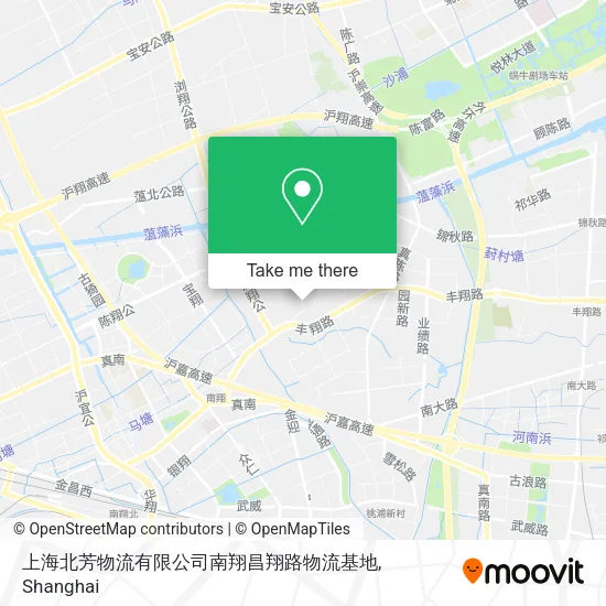 上海北芳物流有限公司南翔昌翔路物流基地 map